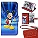 iPhone 6 Wallet Case[4.7 inch], Onelee - Mickey Mouse Premium PU Leather Case Wallet Flip Stand Case Cover for iPhone 6 with Card Slots