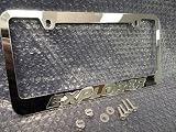 Cyber Monday Ford Explorer Chrome Metal License Plate Frame with Logo Screw Caps
