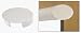 C.R. LAURENCE GR0V4ECM CRL Mill Aluminum 4 X 2-1/2 Oval End Cap for Cap Railing