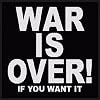 Aufn�her Patch - John Lennon War Is Over