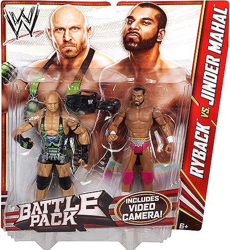 Wwe battle pack ryback vs. jinder mahal action figure, 2-pack