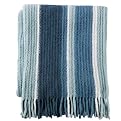Home Microplush Striped Throw - Blue (50x60")
