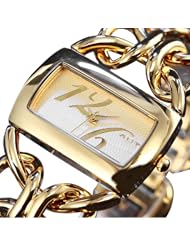 Gold New Retro Fashion Women Bracelet Quartz Ladies Wrist Watch Very Charming For All Occasions