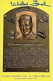Whitey Ford Autographed/Hand Signed Hall Of Fame Gold Plaque