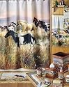 Hautman Band of Thunder Shower Curtain