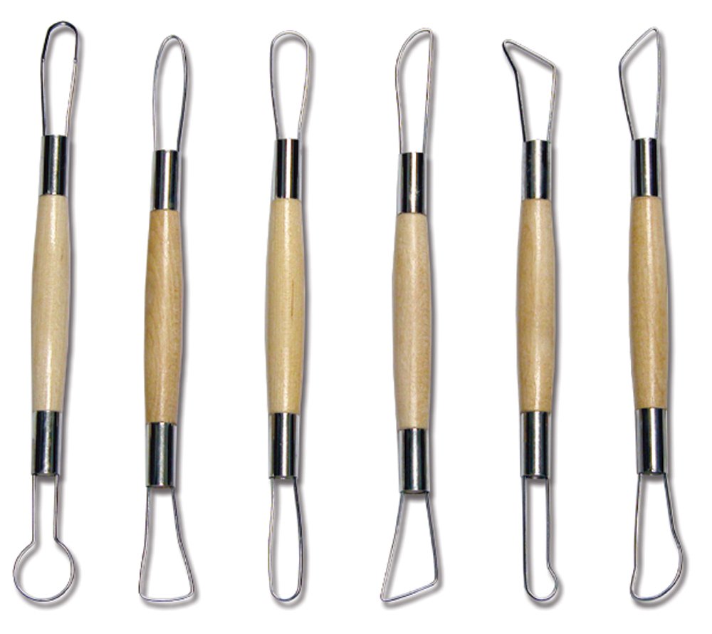 6 Piece Set 6" Large RIBBON CUTTER TOOLS Polymer Clay, Pottery