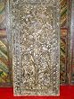 Rare Unique Handcrafted Flower and Birds Carving Wood Door Panel 72 Inch