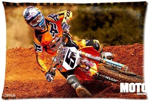 Ryan Dungey AMA SUPERCROSS 20X30 Two Sides Custom Cotton &amp; Polyester Pillow Case Cover Cushion Cover Model: CHH-0210 (Build-to-Order)
