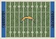 San Diego Chargers 5' 4" x 7' 8" NFL Home Field Area Rug