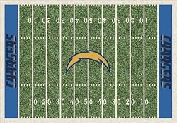San Diego Chargers 5' 4" x 7' 8" NFL Home Field Area Rug