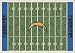 San Diego Chargers 5' 4" x 7' 8" NFL Home Field Area Rug