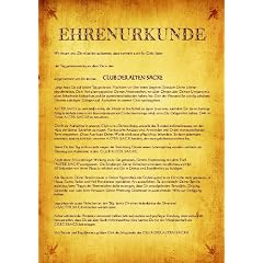 Urkunde Poster "Club der Alten S�cke" 40 x 60 cm