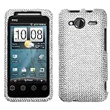 Silver Diamante Protector Cover(Diamante 2.0) for HTC A7373 (EVO Shift 4G)