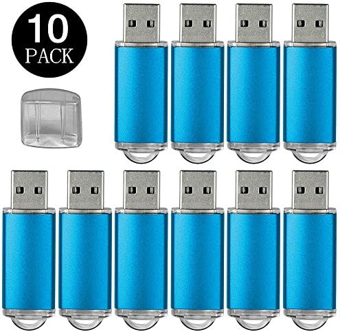 10Pcs 16GB Usb Flash Drives Flash Drive Memory Stick Thumb Drive Storage Pen Disk Blue