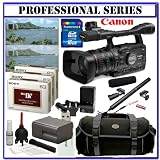 Canon XH-A1S 3CCD HDV High Definition Professional Camcorder with 20x HD Video Zoom Lens III + Willoughby's 16GB SDHC/Shotgun Microphone Professional Traveler Package