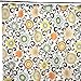 Waverly Traditions by Famous Home Fashions Pom Pom Play Confetti 100-Percent Polyester Shower Curtain