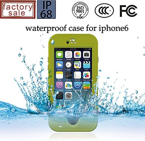 Iphone 6 Case,PRKIDS Brand Iphone 6 Waterproof Shockproof Dirtproof Snowproof Super Defender Series with Stand Cover Case for Iphone 6 (4.7) (Not for Iphone 6 Plus 5.5) (Fruit Green)