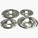 GE/Hotpoint Drip Pans 4-pc. Set - Chrome (2 Small/ 2 Large)