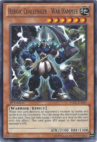 Yu-Gi-Oh! - Heroic Challenger - War Hammer (REDU-EN006) - Return of the Duelist - 1st Edition - Common