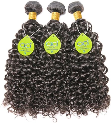 CICI Beauty Grade 5A Mix Length 3 Bundles 20 22 24 Inch Brazilian Curly Wave 100% Virgin Human Hair Weaving Natural Color