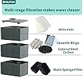 Beaufan 38 Pack Filter Media Kit with Replacement Bio Foam, Activated Carbon & Ceramic Rings 
