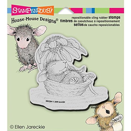 Stampendous House Mouse Cling Rubber Stamp, 5.5 by 4.5-Inch, Daisy Fleet