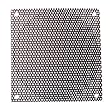120mm Black Steel Mesh Filter Grill w/1.1mm diameter hole
