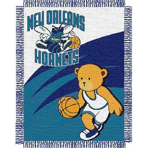 NBA New Orleans Hornets 36-Inch-by-46-Inch Woven Jacquard Baby Throw