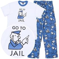 Monopoly Go to Jail Pajamas for Men