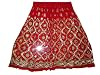 Designer Skirt Red Sequin Beaded Hippie Gypsy Bohemian Mini Skirts