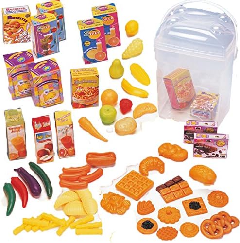 Food Toy Kitchen Pretend Play, 77 pieces