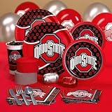 Creative Converting Ohio State Buckeyes College Deluxe Party Kit (8 guests) 207424