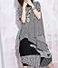 ELLAZHU Women Baggy Bat Wing Asymmetric Hem T-shirt Shirt Onesize GY356 Stripe