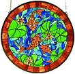 Koi Tiffany Stained Glass Window Panel 24 Inches W