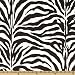 54'' Wide Zebra Cotton Duck Black/White Fabric By The Yard