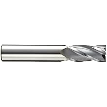 Niagara Cutter C430 Carbide Square Nose End Mills, Inch, Right Hand, Round Shank, TiCN Finish