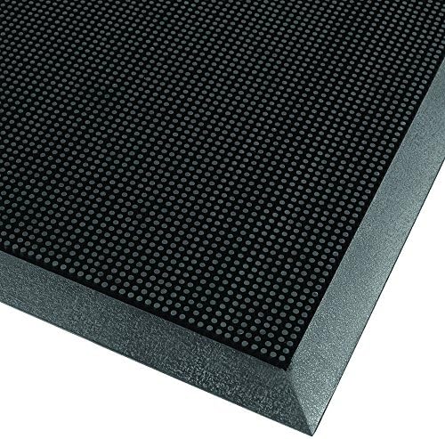 Rubber Brush MAT329BK Rubberized Entry Mat, 24" x 32", Black
