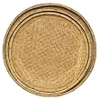 Natural Hand Woven Split Bamboo Nested Round Trays Set of Three - Large=25.5"D - 2"H