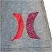Hurley Ladies Grey Casual Hoodie Sweatshirt Jacket - WITH FOIL PRINT image 4