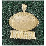 LogoArt Indiana Hoosiers 10K Gold Basketball Pendant