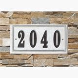 Qualarc RIG-4915 Ridgestone Rectangle Address Plaque System, Slate