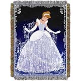 Disney, Cinderella, Cinderella Sparkles 48-Inch-by-60-Inch Acrylic Tapestry Throw by The Northwest Company