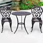 Darlee Hampton Cast Aluminum Outdoor Patio Bistro Set - Antique Bronze
