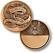 Harley-Davidson Live To Ride, Eagle Bronze Antique Coin