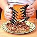 Icicle Outdoor Barbecue Grill Smoking Tool\Pulled Pork Shredder Claws (Set of 4,2 Packs), FDA Approved Heat Resist, Perfect for Fast Meat Shred Handle & Carve, Turn Lift Tong Pork Beef Brisket Poultry from Grill Smoker Oven or Slow Cooker Safely, BBQ Meat Handler Forks \ Bear Claw Paw for Kitchen, Black