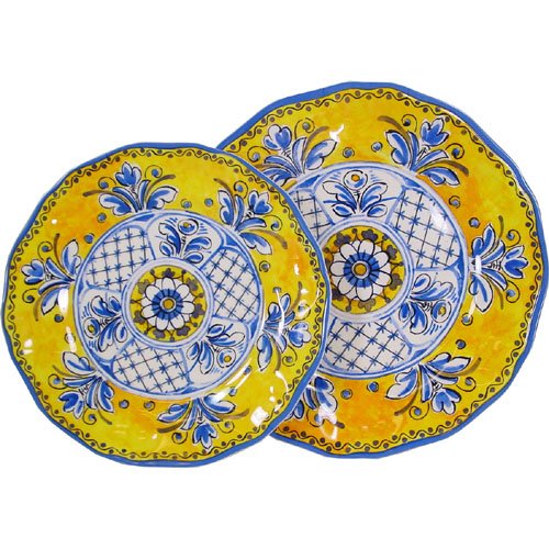 Benidorm - Le Cadeaux Melamine Dinnerware, 16 Plates