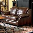 Princeton Leather Love Seat By Coaster Furniture With Silver Shipping