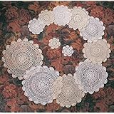 Handmade, Crochet Lace Doily. 100% Cotton Crochet. White, 4 Inch Round. Four pieces .