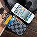 RAYTOP Luxury Brand Designer Black Checks PU Leather Cases Wallet for Apple iPhone 5 5s Stand Covers Kickstand Classy Classic Men Women Girls Gift Plaid Checkered
