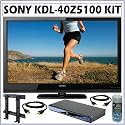Sony BRAVIA® Z Series KDL-40Z5100 40-Inch 1080p LCD HDTV + Blu-Ray Accessory Kit
